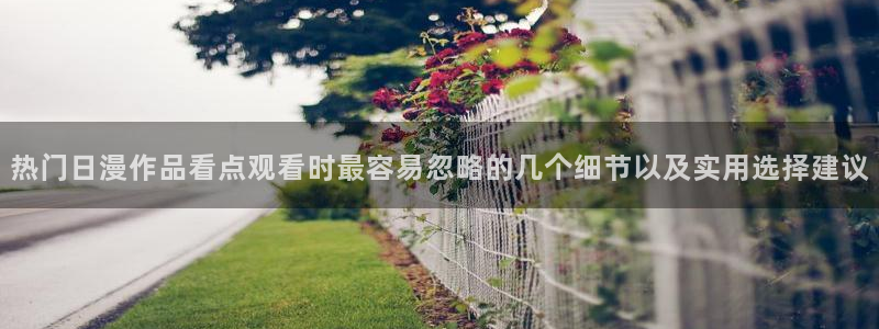 动漫天堂高清完整版在线观看:热门日漫作品看点观看时最容易忽略的几个细节以及实用选择建议配图