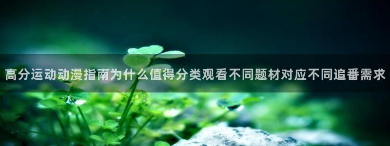 动漫天堂日本动漫:高分运动动漫指南为什么值得分类观看不同题材对应不同追番需求配图